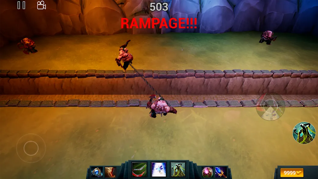 Pudge Wars [MOD: бесконечное золото и усиленный герой] (Бесплатно / APK) — скриншот 2