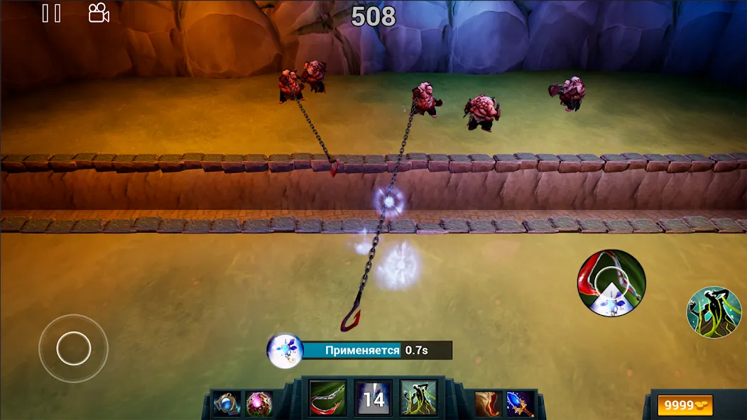 Pudge Wars [MOD: бесконечное золото и усиленный герой] (Бесплатно / APK) — скриншот 3