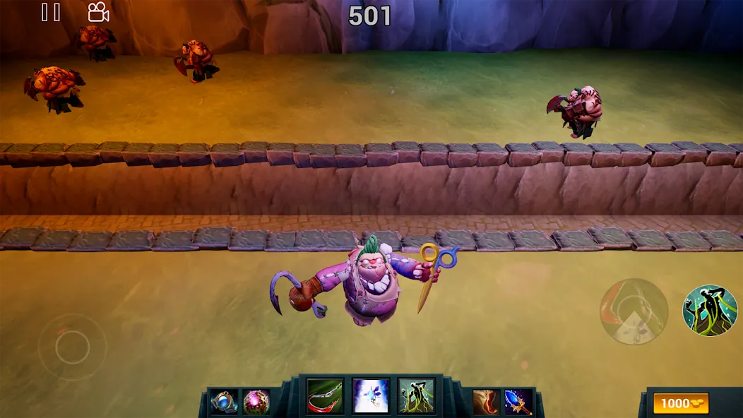 Pudge Wars [MOD: бесконечное золото и усиленный герой] (Бесплатно / APK) — скриншот 4