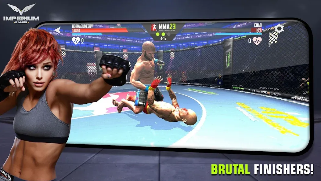 Скачать взлом MMA - Fighting Clash 23 [MOD: безлимитные деньги и энергия] — скриншот 2