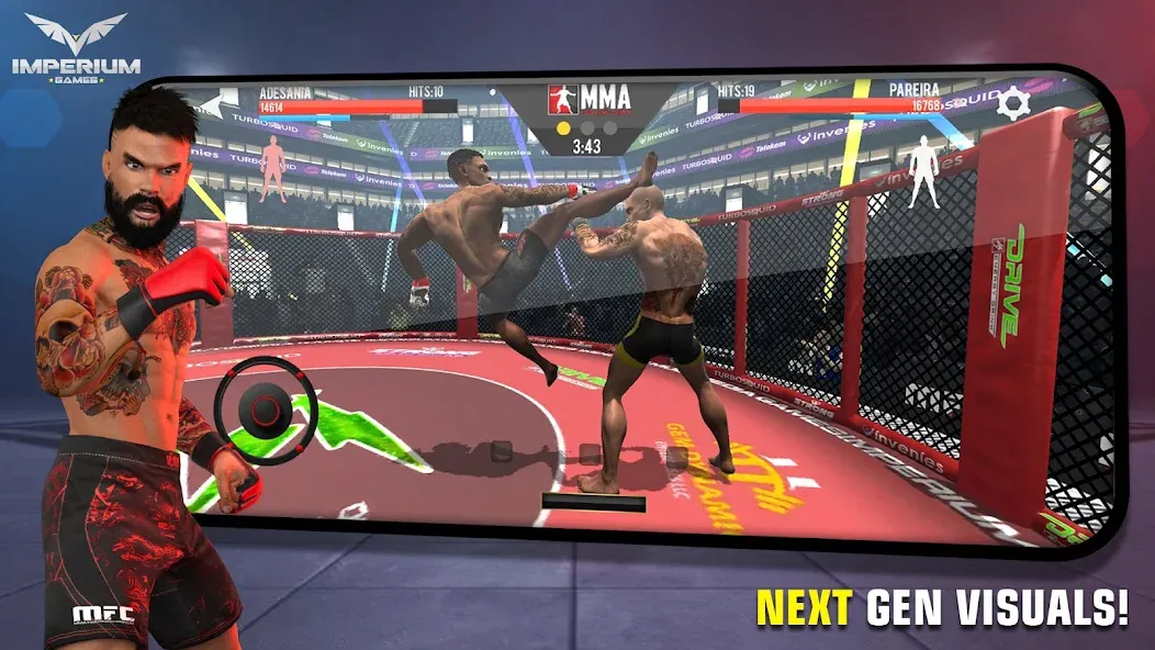 MMA Fighting Clash [MOD: разблокированы бойцы и безлимитные деньги] последняя версия — скриншот 1