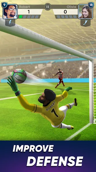 Скачать SOCCER Kicks - Stars Strike 24 [MOD: безлимитные монеты и все игроки] — скриншот 4
