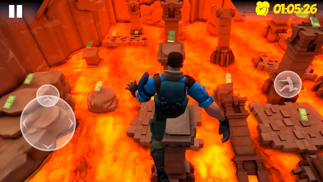 Hot Lava Floor: Urban Escape [MOD: безлимитные деньги и все уровни открыты] (Бесплатно / APK) — скриншот 3