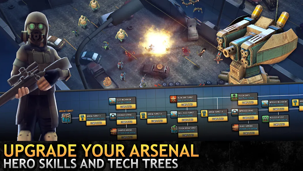 Скачать Last Hope TD - Tower Defense [MOD: безлимитные деньги и усиленные башни] на телефон — скриншот 4