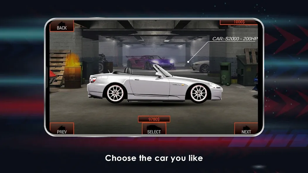 Japan Drag Racing [MOD: безлимитные деньги и открыты машины] (Бесплатно / APK) — скриншот 1