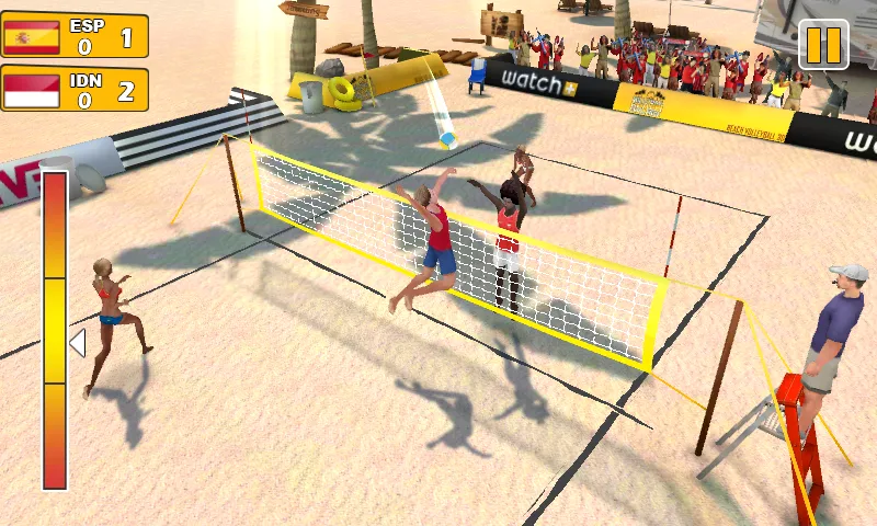 Взломанная Beach Volleyball 3D [MOD: безлимитные деньги и энергия] на Андроид — скриншот 1