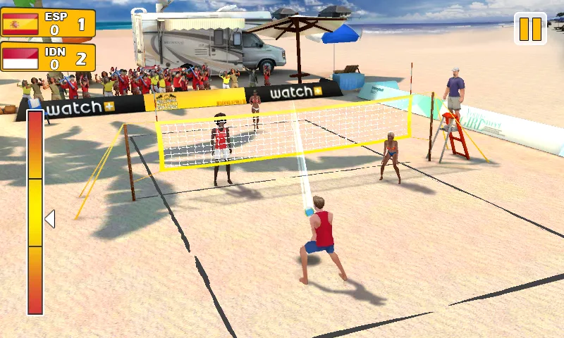 Взломанная Beach Volleyball 3D [MOD: безлимитные деньги и энергия] на Андроид — скриншот 2