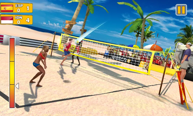 Взломанная Beach Volleyball 3D [MOD: безлимитные деньги и энергия] на Андроид — скриншот 3