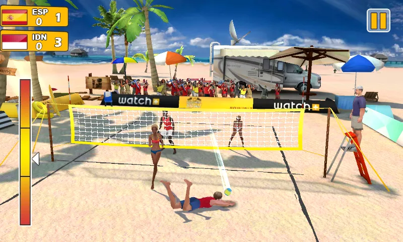 Взломанная Beach Volleyball 3D [MOD: безлимитные деньги и энергия] на Андроид — скриншот 4