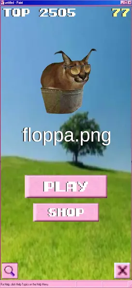 Скачать floppa.png [MOD: много монет и все скины] — скриншот 1