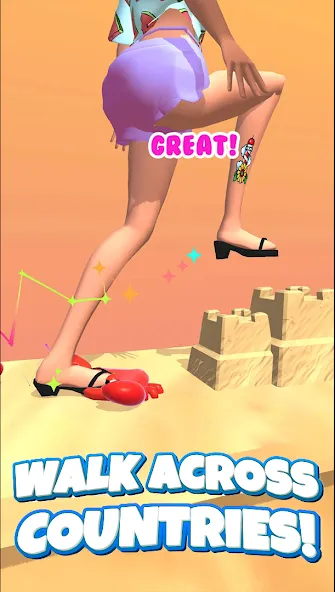 Взломанная ASMR Tippy Toe - ASMR Games [MOD: без рекламы и все уровни] на Андроид — скриншот 4