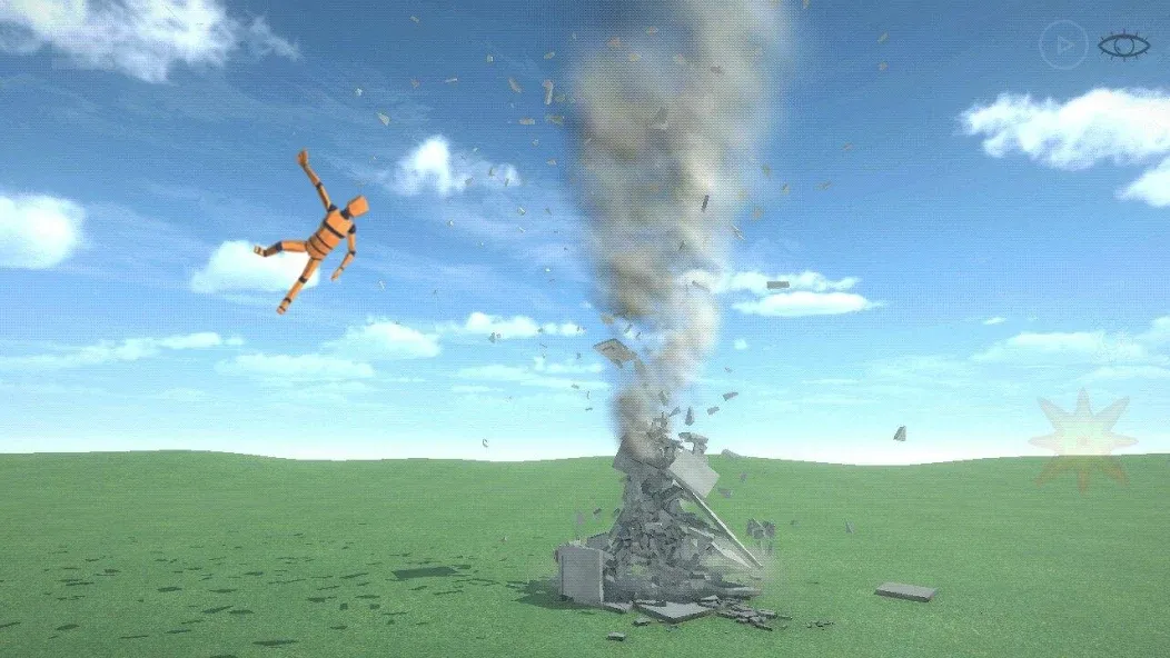Destruction simulator sandbox [MOD: разрушение без ограничений и все уровни открыты] на Андроид — скриншот 1