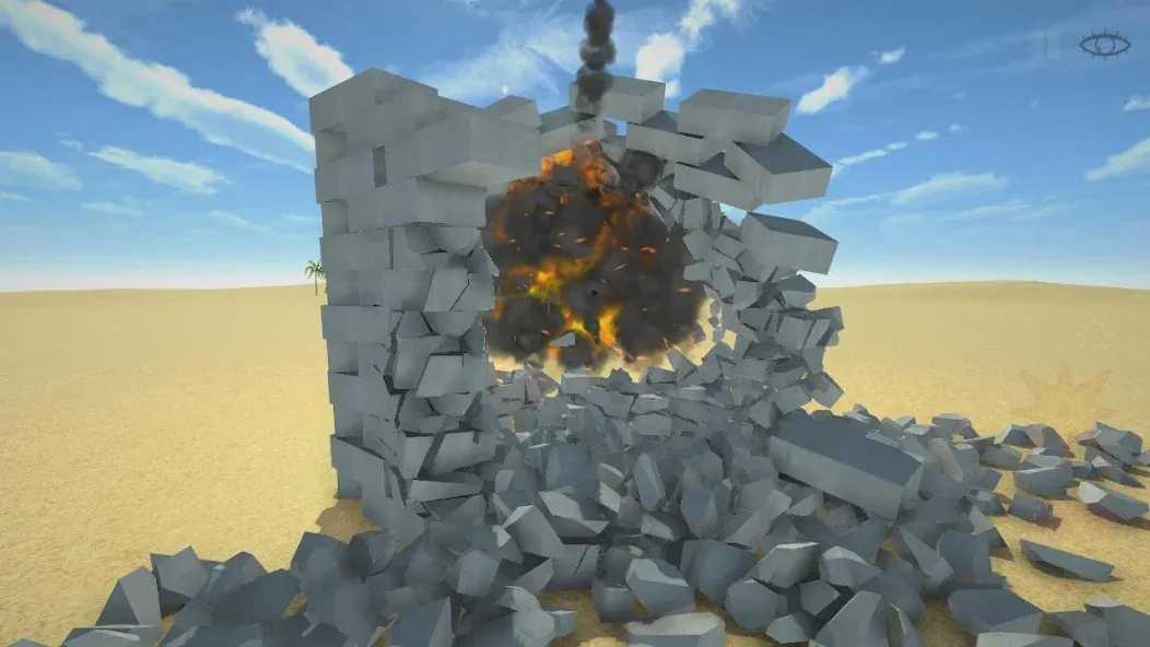 Destruction simulator sandbox [MOD: разрушение без ограничений и все уровни открыты] на Андроид — скриншот 2