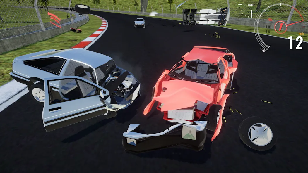 Взломанная Destructive Car Race Generator [MOD: разрушительные гонки на выживание] на Андроид — скриншот 3