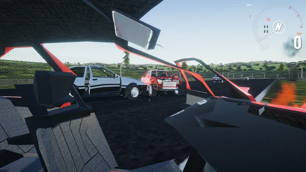 Взломанная Destructive Car Race Generator [MOD: разрушительные гонки на выживание] на Андроид — скриншот 4