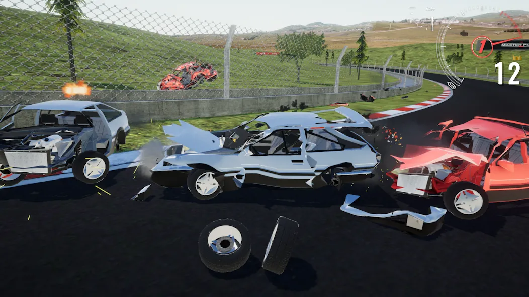 Взломанная Destructive Car Race Generator [MOD: разрушительные гонки на выживание] на Андроид — скриншот 5