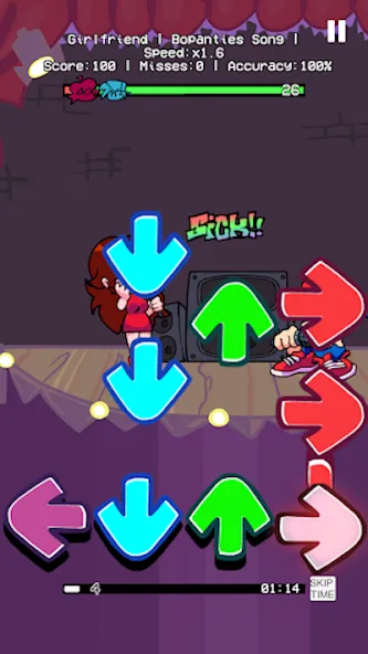 Взломанная GF Heartbreaker Funk Battle [MOD: новые песни и сложные баттлы] на Андроид — скриншот 3