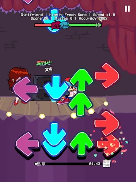 Взломанная GF Heartbreaker Funk Battle [MOD: новые песни и сложные баттлы] на Андроид — скриншот 5