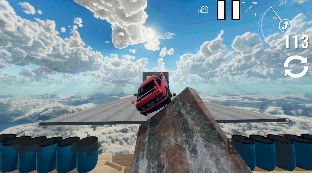 Взломанная Car Crash Extreme [MOD: разблокированы все машины и трассы] на Андроид — скриншот 2