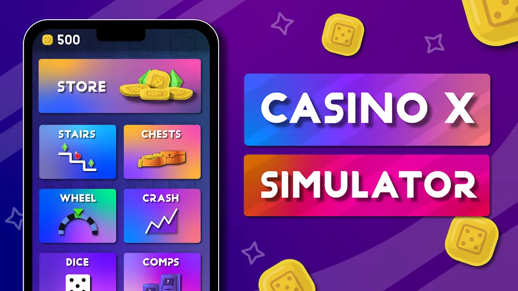 Casino X - Casino Simulator [MOD: безлимитные деньги и джекпоты] (Бесплатно / APK) — скриншот 1