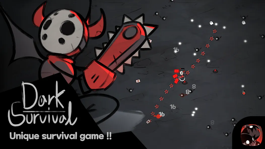 Скачать Dark Survival [MOD: безлимитные ресурсы и мощное оружие] — скриншот 1