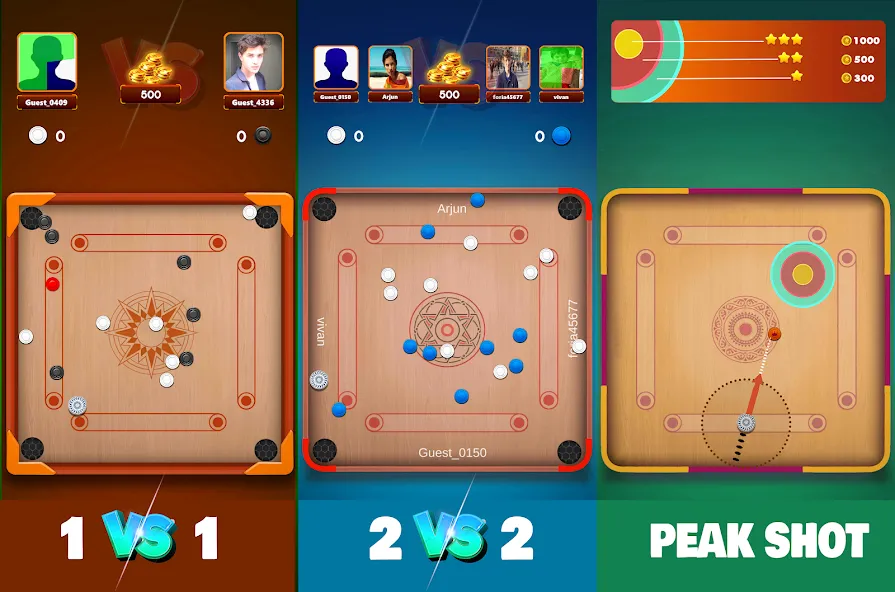 Carrom Board Clash : Pool game [MOD: безлимитные монеты и все уровни открыты] — Скачать бесплатно (APK) — скриншот 4