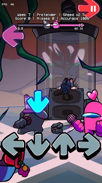 Music mission vs imposter V4 [MOD: новые песни и сложные битвы] (Бесплатно / APK) — скриншот 1