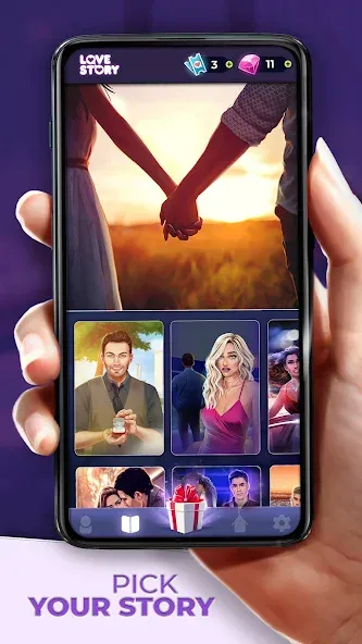 Скачать Love Story ® Romance Games [MOD: безлимитные бриллианты и все выборы открыты] на телефон — скриншот 4