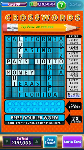 Scratch Off Lottery Casino [MOD: безлимитные монеты и все билеты открыты] — Скачать бесплатно (APK) — скриншот 5