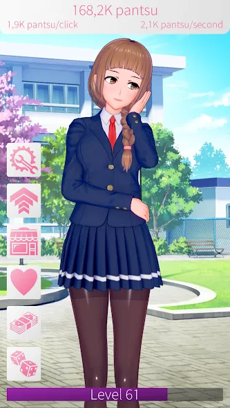 WAIFU CLICKER Sexy Anime Girls [MOD: безлимитные монеты и открытые девушки] (Бесплатно / APK) — скриншот 1
