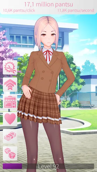 WAIFU CLICKER Sexy Anime Girls [MOD: безлимитные монеты и открытые девушки] (Бесплатно / APK) — скриншот 2