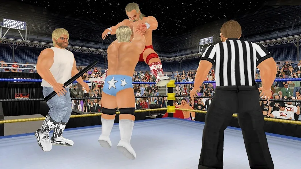 Скачать Wrestling Empire [MOD: безлимитные деньги и открыты все возможности] на телефон — скриншот 2
