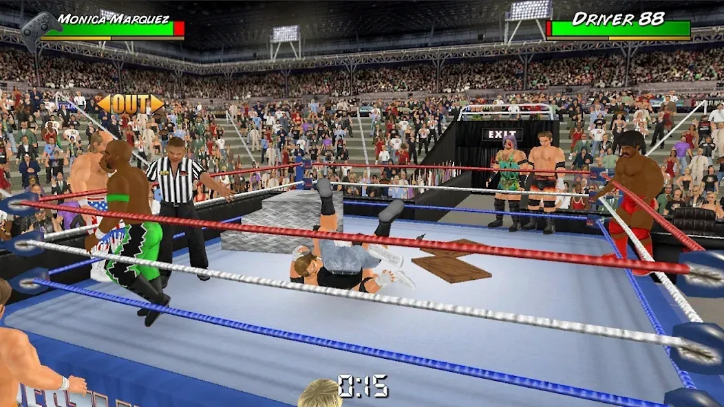 Скачать Wrestling Empire [MOD: безлимитные деньги и открыты все возможности] на телефон — скриншот 5