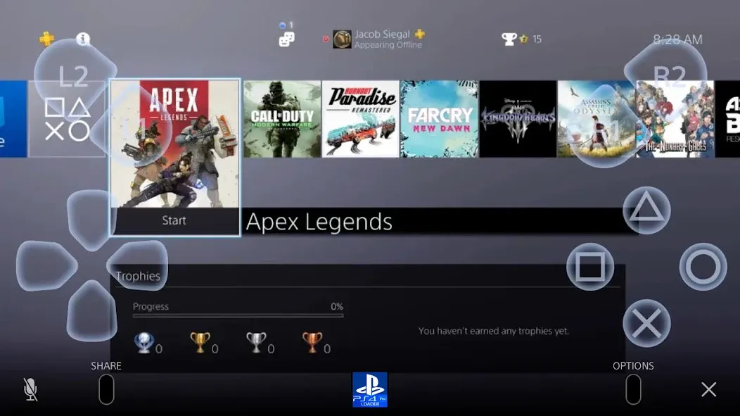 Скачать PS4 Pro Loader LITE [MOD: быстрая загрузка игр и приложений] на телефон — скриншот 1