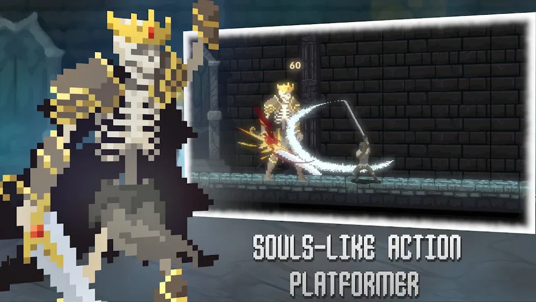 Deathblaze Action Platformer [MOD: безлимитные жизни и усиленный урон] (Бесплатно / APK) — скриншот 1