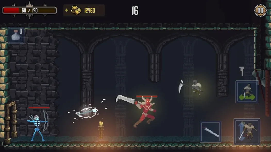 Deathblaze Action Platformer [MOD: безлимитные жизни и усиленный урон] (Бесплатно / APK) — скриншот 4