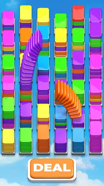 Скачать Card Shuffle Sort [MOD: без рекламы и все уровни открыты] — скриншот 2