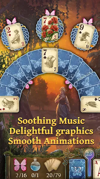 Solitaire Fairytale [MOD: безлимитные монеты и открыты все уровни] последняя версия — скриншот 5
