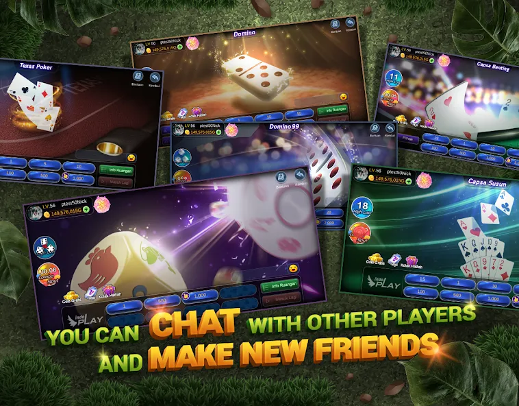 Indoplay-Capsa Domino QQ Poker [MOD: безлимитные фишки и бонусы] (Бесплатно / APK) — скриншот 5