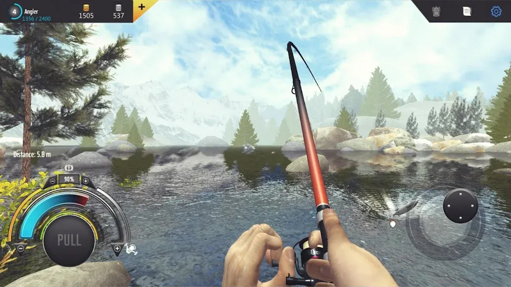 Скачать Professional Fishing [MOD: безлимитные деньги и премиум снасти] на телефон — скриншот 3