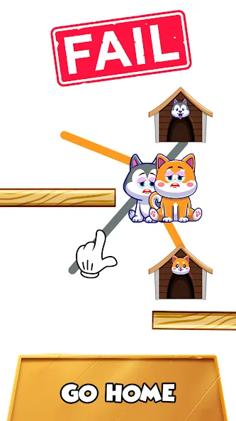 Скачать взлом Dog rush: Draw to save games [MOD: много денег и все уровни открыты] — скриншот 2