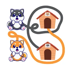 Скачать взлом Dog rush: Draw to save games [MOD: много денег и все уровни открыты]