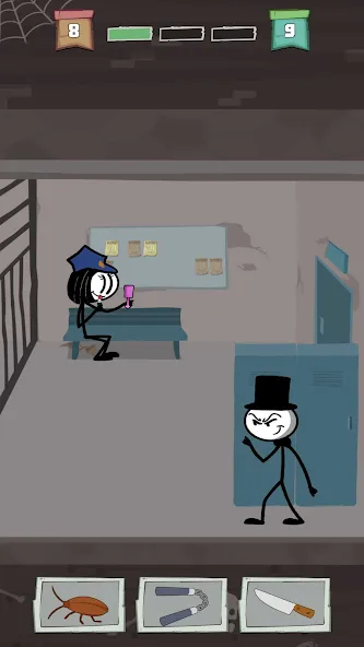 Скачать взлом Prison Break: Stick Story [MOD: безлимитные деньги и открыты все уровни] — скриншот 2