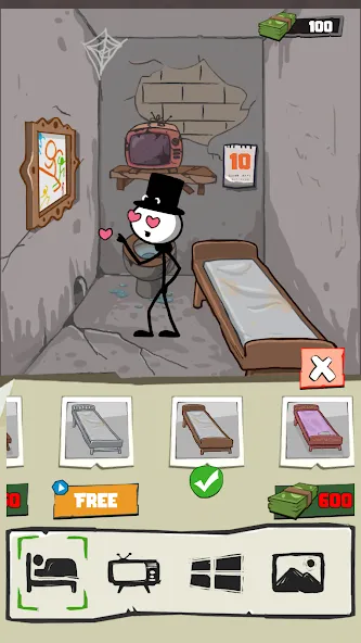 Скачать взлом Prison Break: Stick Story [MOD: безлимитные деньги и открыты все уровни] — скриншот 3