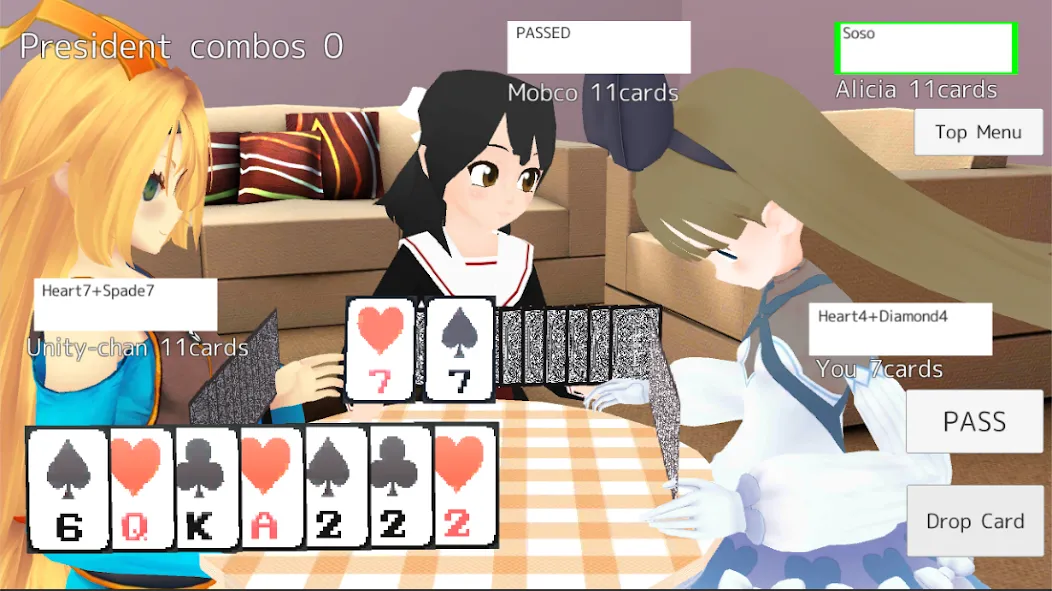 Скачать President Card Game [MOD: без рекламы и много денег] на телефон — скриншот 3