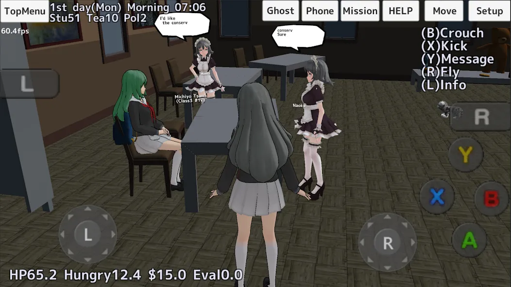 School Girls Simulator [MOD: много денег и все открыто] последняя версия — скриншот 3