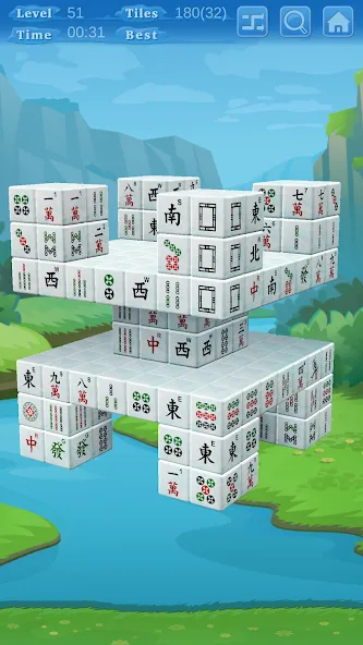Скачать Stacker Mahjong 3D [MOD: без рекламы и все уровни открыты] — скриншот 5