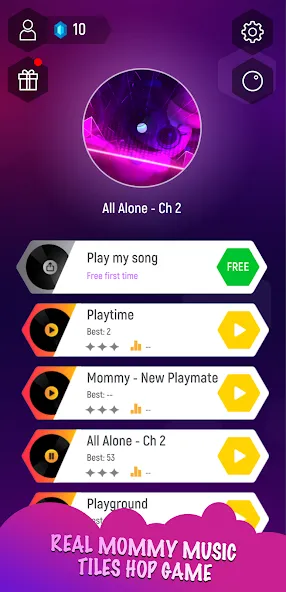 Mommy 3D Music Tiles Hop Game [MOD: разблокированы все песни и скины] — Скачать бесплатно (APK) — скриншот 1