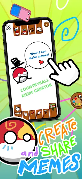 Скачать Countryball Potato Mayhem [MOD: безлимитные монеты и все улучшения] — скриншот 4