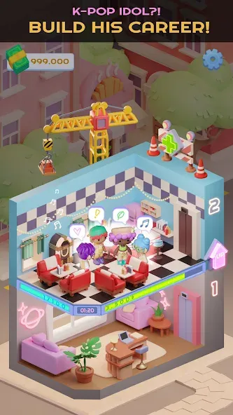 Скачать Idol Tower: K-pop & Models [MOD: безлимитные деньги и премиум-контент] — скриншот 5